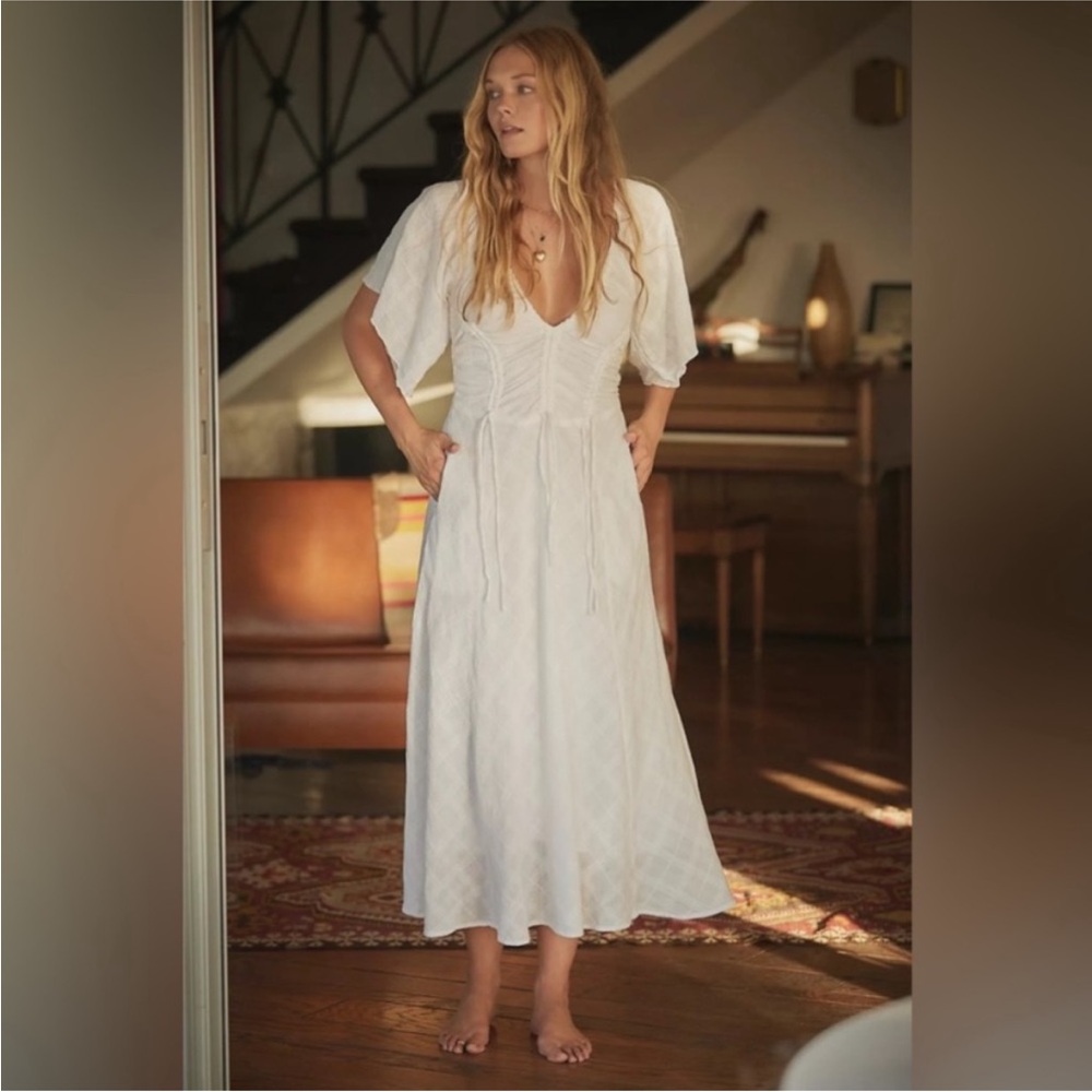 New! FREE PEOPLE Hard To Resist Midi Dress sz small